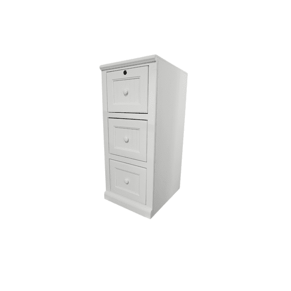 Coastal 3 Drawer Vertical File Cabinet
