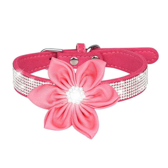 Pet Collar Shiny Rhinestones Dog Collar Small And Medium Sized Dog Leash Microfiber Cat Collar Cat Bow Tie Cat Tie Cat Ties Puppy Bow Tie Dog Color Light Clip Leather Dog Leashes for Small Dogs Adult