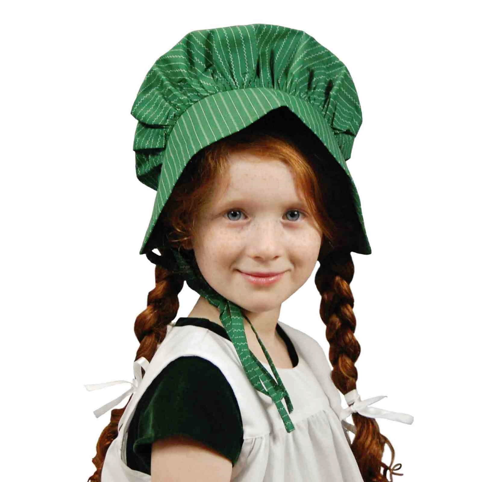 The Queen's Treasures Little House on the Prairie Child-Size Apron & Bonnet Costume Dress Up Set (Matching 18 in Doll Dress Sold Separately and Compatible with American Girl)
