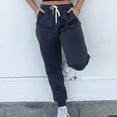thumbnail image 5 of Zhaomeidaxi Womens Cinch Bottom Sweatpants Pockets High Waist Sporty Gym Athletic Fit Jogger Pants Lounge Trousers, 5 of 8