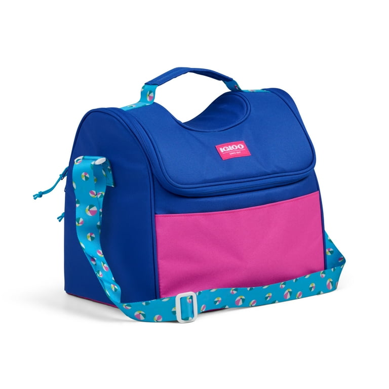 Igloo Soft Sided Cooler, 18-Can Capacity, Laguna Gripper, Fuchsia