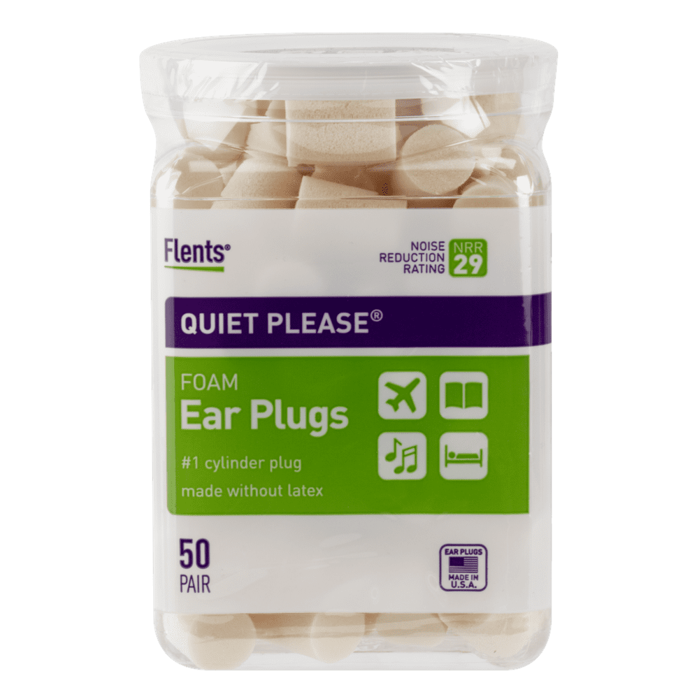Flents Quiet Please Ear Plugs/Earplugs 50 Pair NRR 29