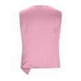 thumbnail image 5 of Zpzdpjkx Women's Satin Sleeveless Blazer Top Tredny Elegant Button V Neck Dressy Work Business Vest T Shirts, 5 of 8