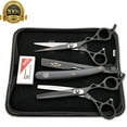thumbnail image 2 of Professional Black Shears Barber Hair Salon Black Hair Thinning Scissors TIJERAS, 2 of 9