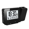 thumbnail image 3 of Reloj Con Proyector De Pantalla Led Con Luz De Fondo Reloj Despertador Giratorio Alimentado Por Batería Para La Decoración Del Dormitorio Del Hogar Advancent HA025913-01, 3 of 5