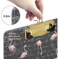 thumbnail image 4 of FMSHPON Flamingo Clipboard Hardboard Wood Nursing Clip Board and Pull for Standard A4 Letter 13x9 inches, 4 of 7