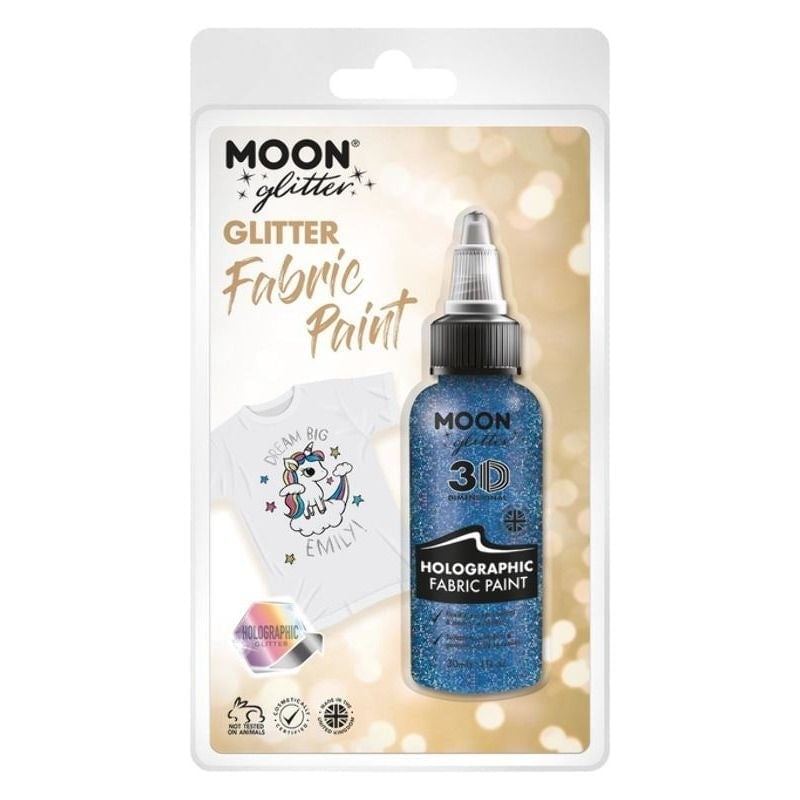 Smiffys Moon Glitter - Holographic Glitter 3D Fabric Paint - 30ml