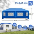 thumbnail image 5 of ALFRESCO 10'x20' Waterproof Outdoor Party Tent with 6 Removable Sidewalls - Perfect for Patio Weddings, Blue, 5 of 8
