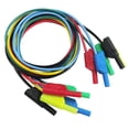 thumbnail image 2 of 10x Banana A Banana Cable De Prueba De Silicona Para Multímetro Componentes Electrónicos Ensayo Eléctrico Sunnimix Cable de prueba de conector banana, 2 of 8