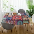 thumbnail image 6 of 54"x72" Mexican Talavera Tablecloth, Waterproof Washable Polyester Square Table Cover, Durable Tablecloth for Kitchen Dining Table Party Decor, 6 of 7