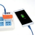 thumbnail image 3 of Cargadores de teléfono móvil LED con enchufe europeo 3USB portátil Carga práctica simple Cargador de viaje multicabezal ABS más rápido JShteea  Nuevo, 3 of 6