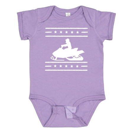 

Inktastic Snowmobile Gift Silhouette Gift Baby Boy or Baby Girl Bodysuit