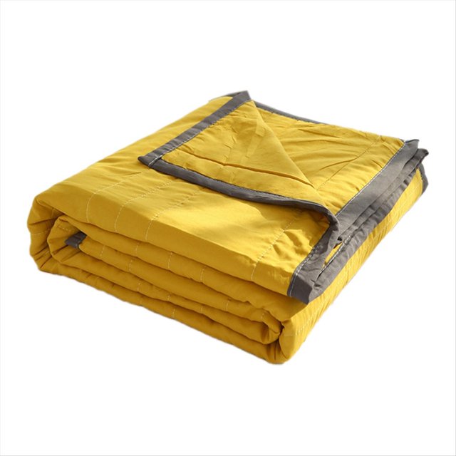 Manta de Hielo para Todas las Estaciones: Colcha Más de Verano para Personas Que Duermen con y Sudores Nocturnos Amarillo 200 X 220 cm