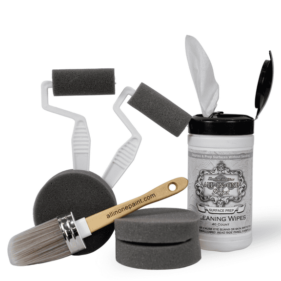 Heirloom Traditions ALL-IN-ONE Paint Tool Trio & Surface Prep Deglosser Wipes, Authentic Get Started Bundle