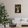 thumbnail image 3 of Stupell Industries - Red Nose Baby Reindeer Gold Floating Frame Canvas Art, 21 x 31, 3 of 8