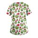 thumbnail image 3 of Top de bolsillo SCZ con estampado de cuello en V y manga corta Verde militar L, 3 of 3