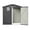 Gray-b, variant on Aukfa 10x4 FT Metal Outdoor Storage Shed with Firewood Shed, 2-in-1 Garden Tool & Wood Storage Shed with Lockable Door, Sloped Roof and Floor Frame for Backyard & Patio