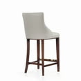 thumbnail image 7 of Manhattan Comfort Shubert Barstool with Solid Wood Frame in Light Gray, 7 of 7