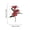Red, variant on Artificial Lily Flower Stem 15.7 Inch, Medium Height Imitation Floral for Table and Shelf Decor, Realistic Silk Lily for Home Hotel and Event Settings