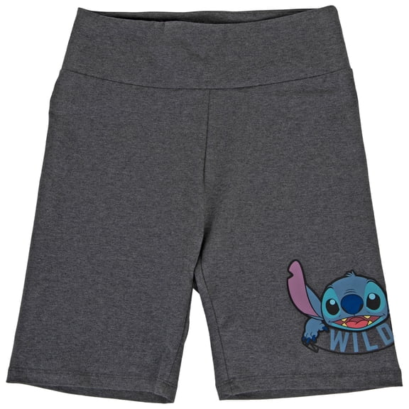 Disney's Lilo And Stitch Team Trouble Stitch Women's Biker Shorts-Large