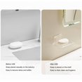 thumbnail image 3 of Soap Holder Soap Tray Soap Saver Bar Dish Self Draining Soap Dishes for Soap Sponge Dryer Bathroom Toilet Shower Kitchen Restaurant Counter Drill- Free and Crystal Clear(2pcs), 3 of 8
