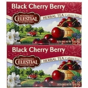 Celestial Seasonings Herbal Tea, Black Cherry Berry, 20 Ct Tea Bags