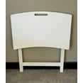 thumbnail image 6 of Fairway Avenue Home 26"W Bamboo Folding Personal Table, White, 6 of 6