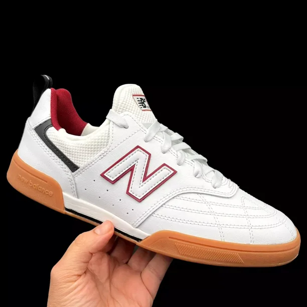 New Balance Numeric 288 Mens ClassicSkateboarding Leather Sneakers Size 8 White