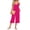 Rose Red, variant on Women Summer Sleeveless Spaghetti Strap Wide Leg Romper Jumpsuit with Pockets Casual Loose Fit