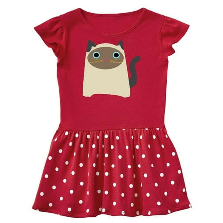 

Inktastic Wide Eyed Cat Gift Toddler Girl Dress