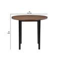 thumbnail image 5 of Benjara Jeremy 42" 5 PC Round Counter Table Set with Fabric Seat- Brown & Black, 5 of 5