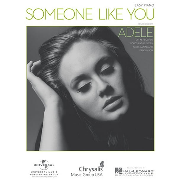Someone Like You Adele Easy Piano Sheet Music - Walmart ...