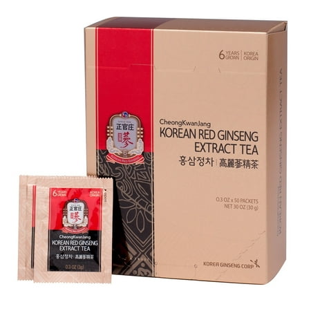 Korean Ginseng Tea - Korea Ginseng Corp - Korean Red Ginseng Extract Powder Tea - 50 Pack(s)