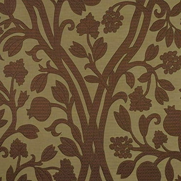 Yard Fabric Robert Allen Beacon Hill Amerikey Teak Silk Matelasse Floral Drapery II14