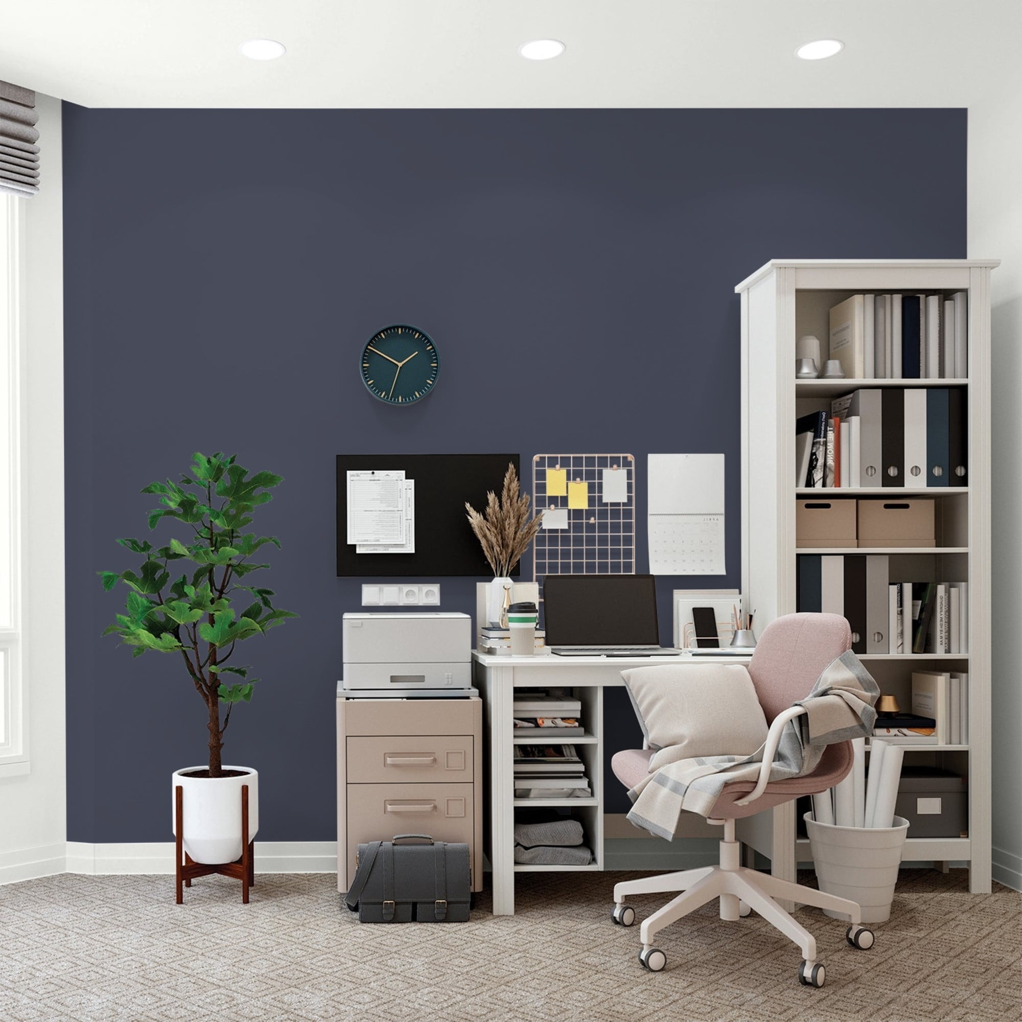Glidden HEP Black Flame / Purple, Flat Interior Paint with Primer, 1 Quart