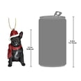 thumbnail image 3 of Design Toscano French Bulldog Holiday Dog Ornament Sculpture, 3 of 9