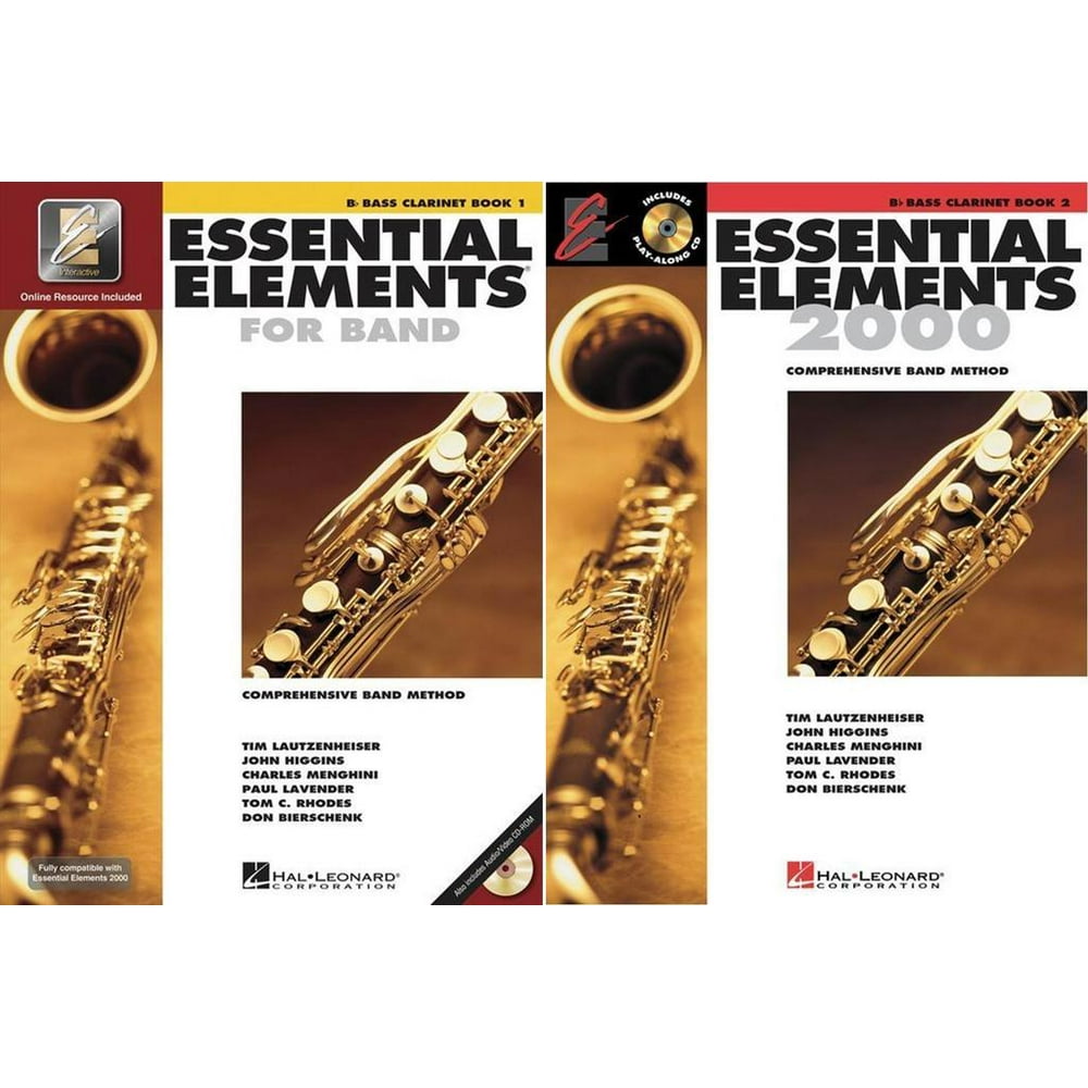 Essential Elements for Band Bb Bass Books 12, 2 Book Set