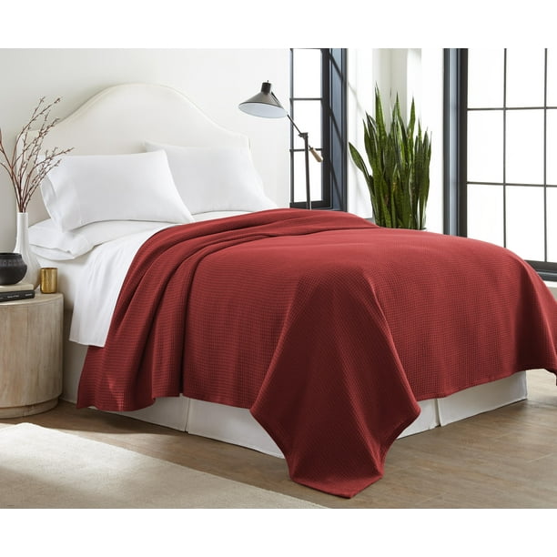 Sun Yin Thermal Cotton King Bed Blanket In Burgundy Walmart Com Walmart Com