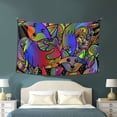 thumbnail image 3 of ZICANCN Funny Tapestry for Bedroom Aesthetic,Fox Doodle Psychedelic Pattern Wall Tapestry for Living Room 60x40 Inches, 3 of 8