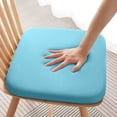 thumbnail image 5 of Beautynvta Seat Cushion, Square Chair Cushion, Soft Comfortable Sponge Cushion, Removable Non-Slip Seat Cushion for Kitchen Dining Office Dormitory Chair, 15.7''x15.7'', Blue, 5 of 7