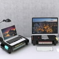 thumbnail image 6 of LUFF Monitor Stand Riser with Pullout Storage, Desk Organizer with Ventilation Drawer, Desktop Computer Stand with Pen Holder for Laptop, Computer, iMac, Black, 6 of 8