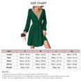 thumbnail image 4 of Vestido corto de encaje, vestido corto con escote en V para mujer, vestido corto, características de vanguardia, 4 of 7