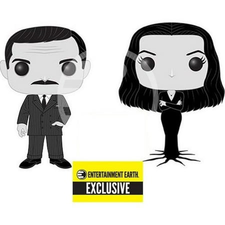 Addams Family Morticia and Gomez B&W Pop! 2-Pack - EE Excl.