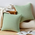 thumbnail image 2 of Unique Bargains Throw Pillow Covers Set of 2 for Living Room Decor Grey 12" x 20", 2 of 6