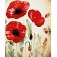 thumbnail image 4 of Boho Hue Studio 15x18 Black Modern Wood Framed Wall Art Titled - Lipstick Poppies, 4 of 6