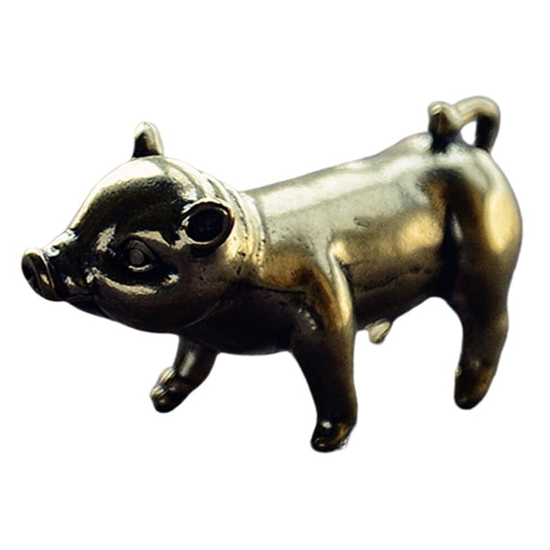 Decoración de escritorio guarra muñeca del zodiaco chino adorno de mesa de latón adorno para el hogar para la habitación del hogar