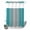 Light Gray Turquoise, variant on No Hook Shower Curtain, Yellow Gray Ombre Shower Curtains for Bathroom with See Through Top Window, Modern Gradient Abstract Art Waterproof & Washable Bath Curtain Stand Up Stall 36"x72"