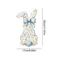 thumbnail image 3 of Cheapark Easter Bunny 2D Wood Door Sign Hanging Wreath Decoration Welcome Sign for Front Door Spring Home Decor, 3 of 6