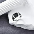 thumbnail image 5 of Black Onyx Ring 925 Sterling Silver Onyx Band Promise Ring Jewelry for Men Women, 5 of 6