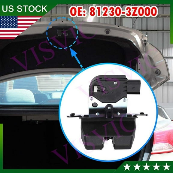 Car Trunk Latch Tailgate Lock Rear 81230-3Z000 for Hyundai Santa Fe 2013-2018
